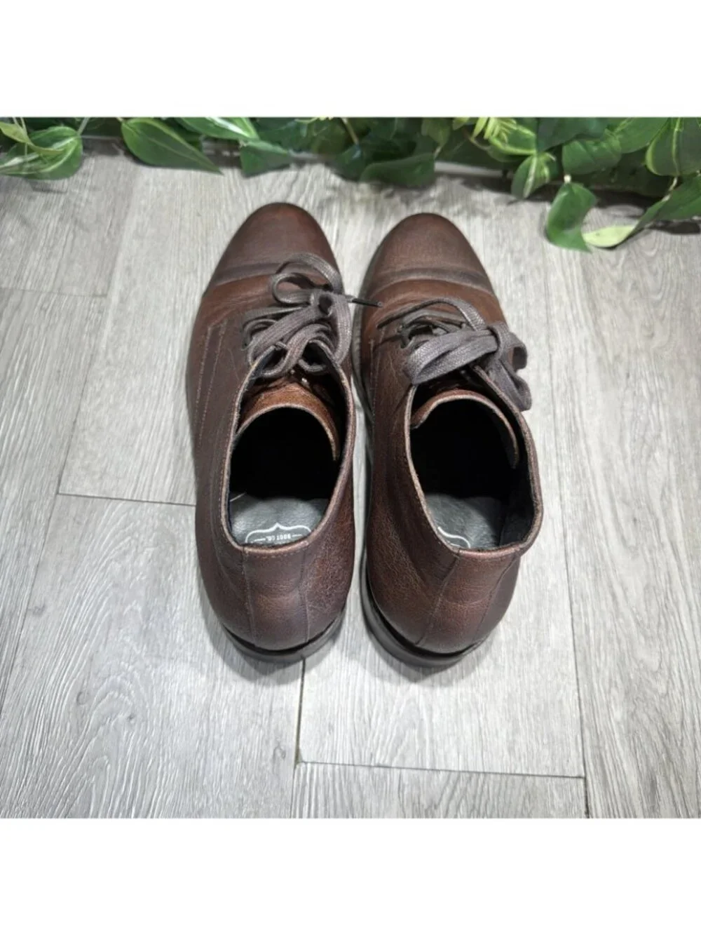 Thursday Boot Co. Cadet Leather Shoe-Natural Brown Men Size 9.5 US
